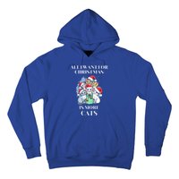 Christmas All I Want For Christmas Is More Cats Gift Hoodie