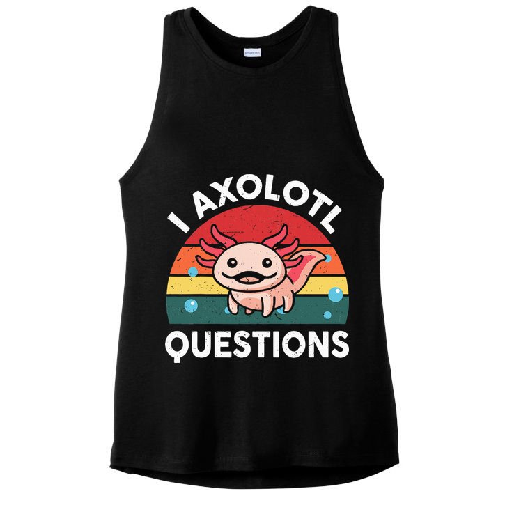 Cute Axolotlshirt I Axolotl Question Ladies PosiCharge Tri-Blend Wicking Tank