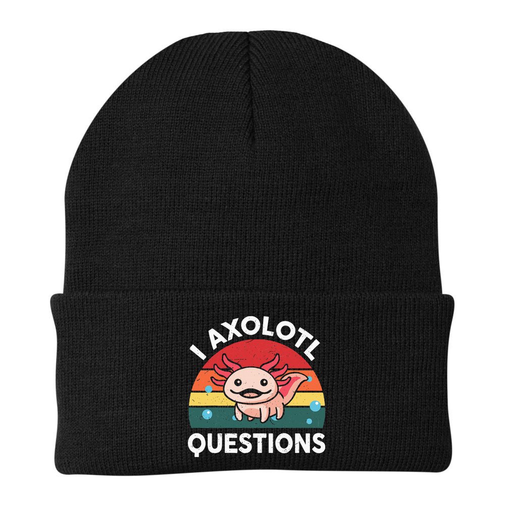 Cute Axolotlshirt I Axolotl Question Beanie