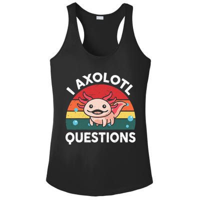 Cute Axolotlshirt I Axolotl Question Ladies PosiCharge Competitor Racerback Tank