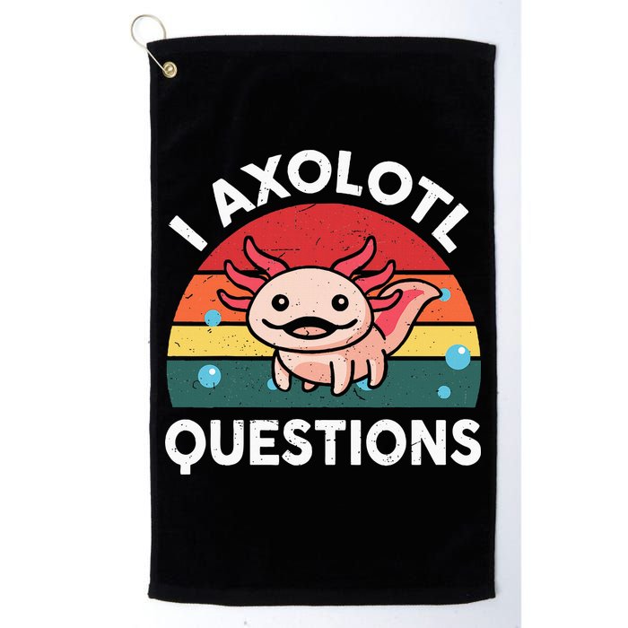 Cute Axolotlshirt I Axolotl Question Golf Towel
