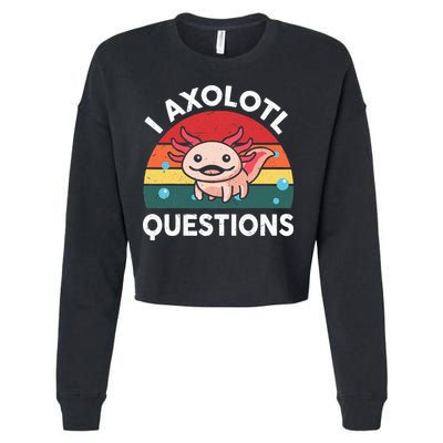 Cute Axolotlshirt I Axolotl Question Cropped Pullover Crew