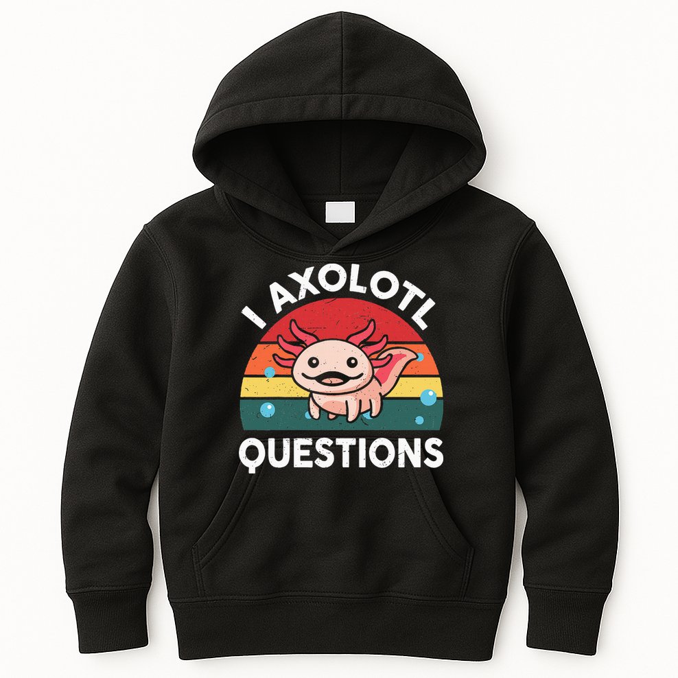 Cute Axolotlshirt I Axolotl Question Kids Hoodie