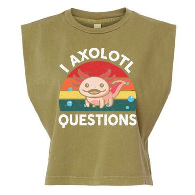 Cute Axolotlshirt I Axolotl Question Garment-Dyed Women's Muscle Tee