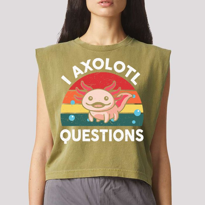 Cute Axolotlshirt I Axolotl Question Garment-Dyed Women's Muscle Tee