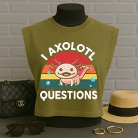 Cute Axolotlshirt I Axolotl Question Garment-Dyed Women's Muscle Tee