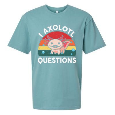 Cute Axolotlshirt I Axolotl Question Sueded Cloud Jersey T-Shirt