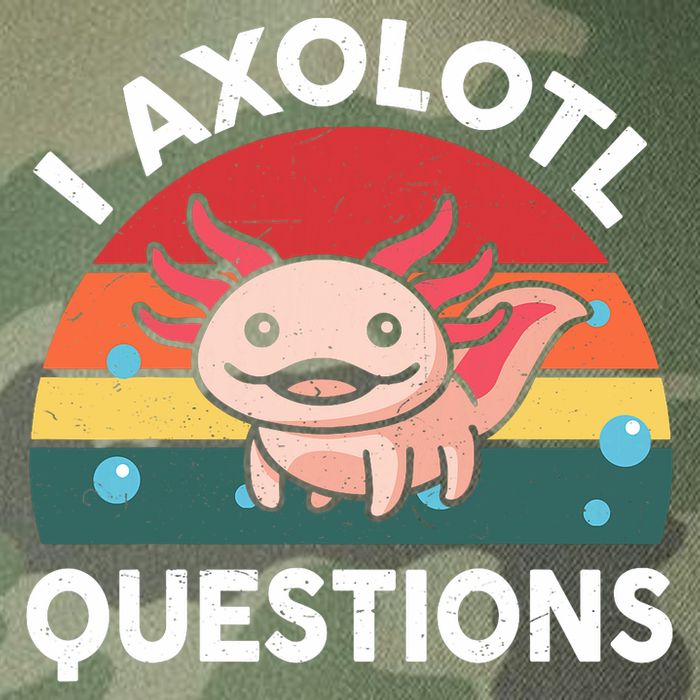 Cute Axolotl- I Axolotl Question   Funny Legacy Tie Dye Trucker Hat