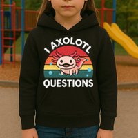 Cute Axolotl- I Axolotl Question   Funny Kids Hoodie