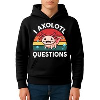 Cute Axolotl- I Axolotl Question   Funny Kids Hoodie
