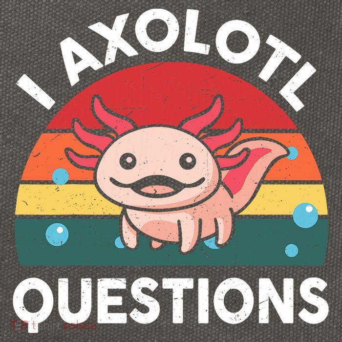 Cute Axolotl- I Axolotl Question   Funny Cotton Canvas Backpack