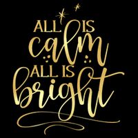 Christmas All Is Calm All Is Bright Flexfit Unipanel Trucker Cap