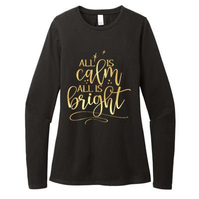 Christmas All Is Calm All Is Bright Womens CVC Long Sleeve Shirt