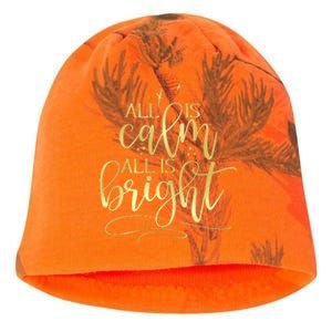 Christmas All Is Calm All Is Bright Kati - Camo Knit Beanie