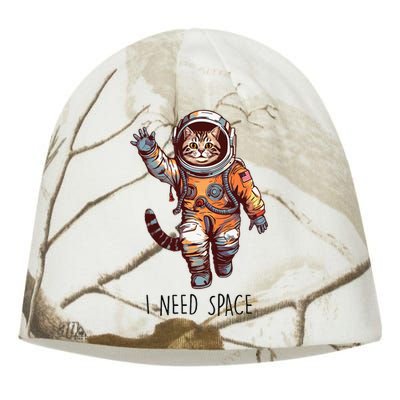 Cat Astronaut I Need Space Universe Outer Space Kitty Lover Kati - Camo Knit Beanie