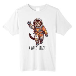 Cat Astronaut I Need Space Universe Outer Space Kitty Lover Tall Fusion ChromaSoft Performance T-Shirt