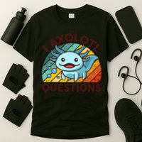 CAT Axolotl I Axolotl Questions Funny Retro T-Shirt