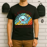 CAT Axolotl I Axolotl Questions Funny Retro T-Shirt
