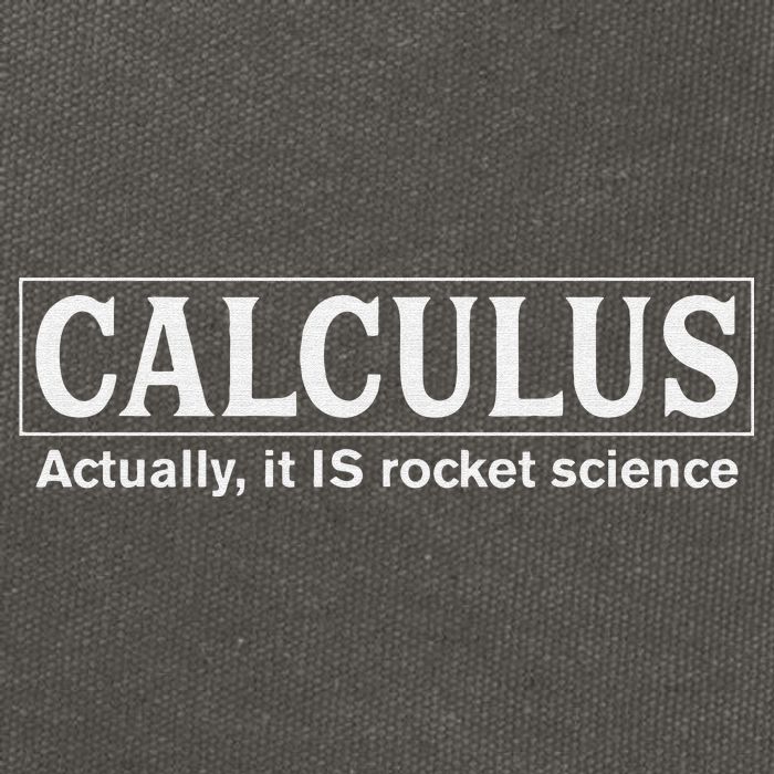 Calculus Actually It Is Rocket Science Math Student Teacher Cotton Canvas Backpack