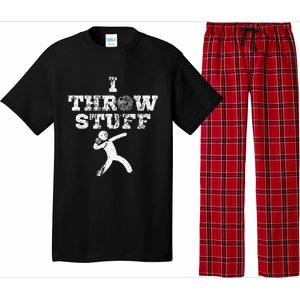 Classic Aged I Throw Stuff Shot Put Athlete Throwing Pajama Set