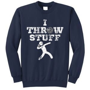 Classic Aged I Throw Stuff Shot Put Athlete Throwing Sweatshirt