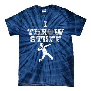 Classic Aged I Throw Stuff Shot Put Athlete Throwing Tie-Dye T-Shirt