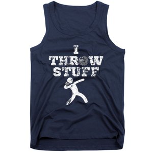 Classic Aged I Throw Stuff Shot Put Athlete Throwing Tank Top