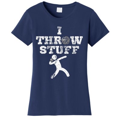 Classic Aged I Throw Stuff Shot Put Athlete Throwing Women's T-Shirt