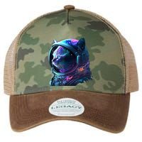 Cat Astronaut In Space Suit And Helmet In The Cosmos Funny Legacy Tie Dye Trucker Hat