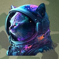 Cat Astronaut In Space Suit And Helmet In The Cosmos Funny Legacy Tie Dye Trucker Hat