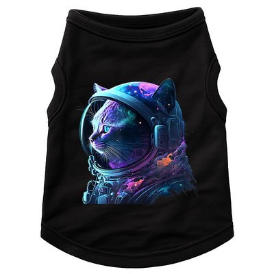 Cat Astronaut In Space Suit And Helmet In The Cosmos Funny Doggie Tank
