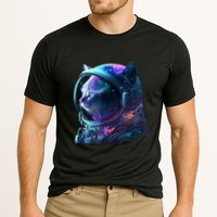 Cat Astronaut In Space Suit And Helmet In The Cosmos Funny Performance Shirt