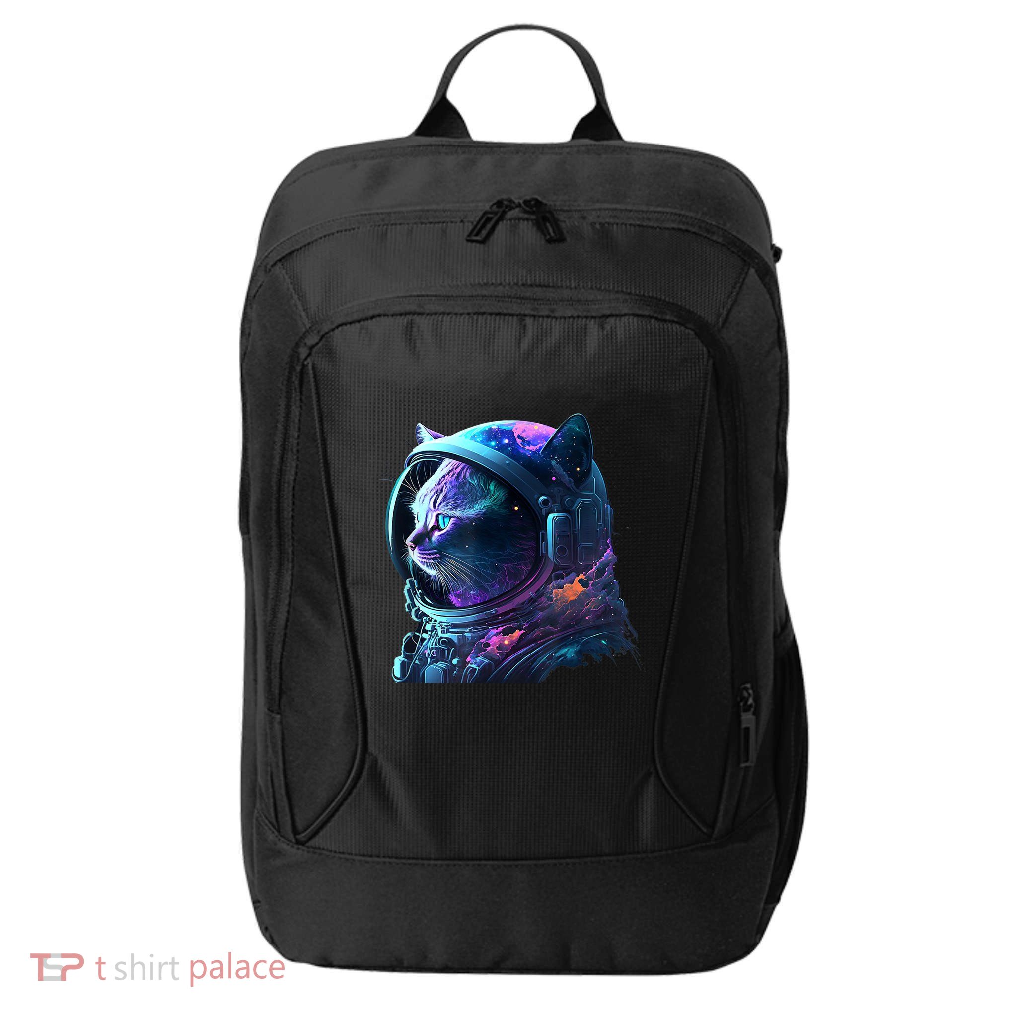 Cat Astronaut In Space Suit And Helmet In The Cosmos Funny City Backpack