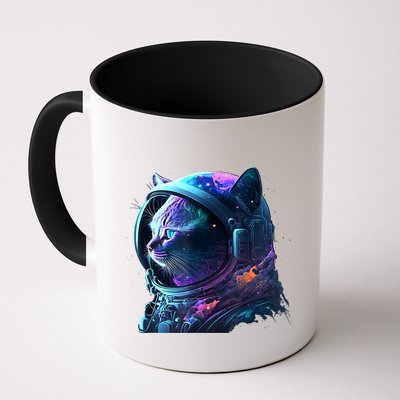 Cat Astronaut In Space Suit And Helmet In The Cosmos Funny Mug