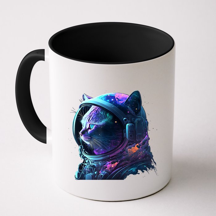 Cat Astronaut In Space Suit And Helmet In The Cosmos Funny Mug