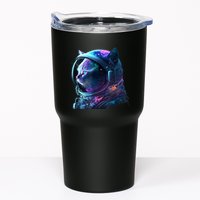 Cat Astronaut In Space Suit And Helmet In The Cosmos Funny Tumbler