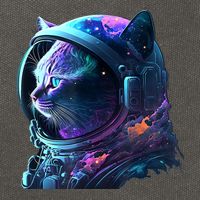 Cat Astronaut In Space Suit And Helmet In The Cosmos Funny Cotton Canvas Backpack