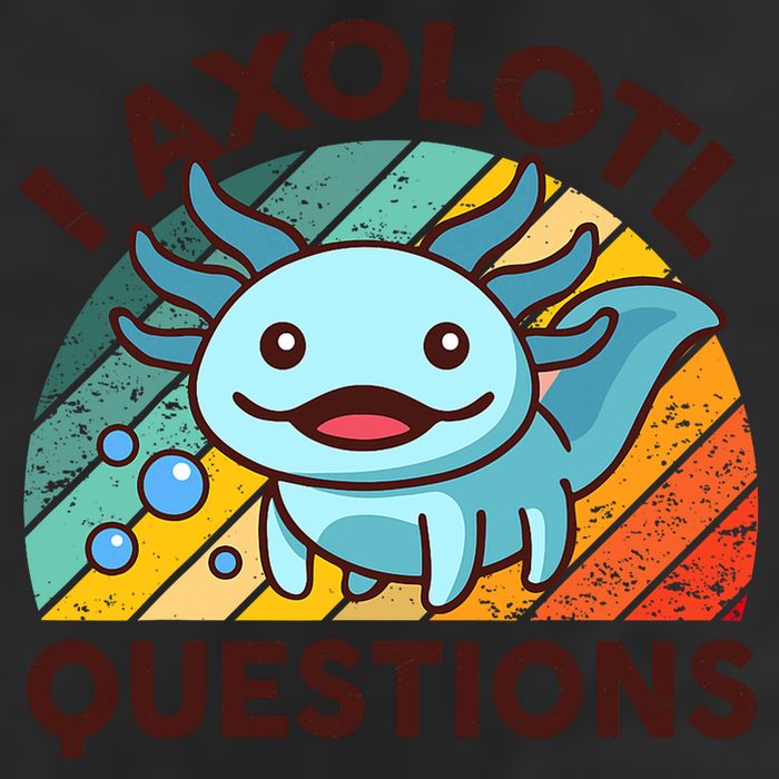 CAT Axolotl I Axolotl Questions Funny Retro Trucker Hat