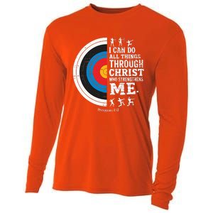 Christian Archery I Can Do All Things Religious Faith Cooling Performance Long Sleeve Crew