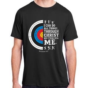 Christian Archery I Can Do All Things Religious Faith Adult ChromaSoft Performance T-Shirt