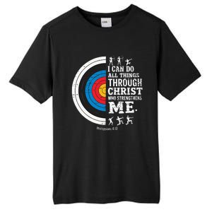 Christian Archery I Can Do All Things Religious Faith Tall Fusion ChromaSoft Performance T-Shirt