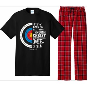 Christian Archery I Can Do All Things Religious Faith Pajama Set