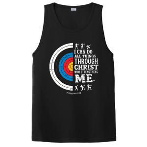 Christian Archery I Can Do All Things Religious Faith PosiCharge Competitor Tank