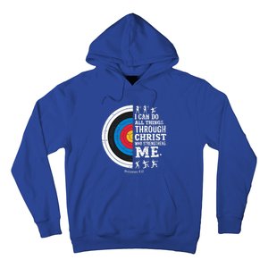 Christian Archery I Can Do All Things Religious Faith Hoodie