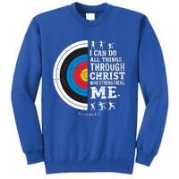 Christian Archery I Can Do All Things Religious Faith Sweatshirt