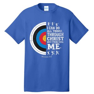 Christian Archery I Can Do All Things Religious Faith Tall T-Shirt