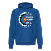 Christian Archery I Can Do All Things Religious Faith Premium Hoodie