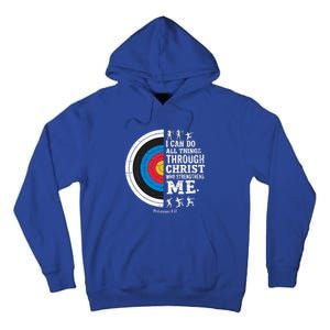 Christian Archery I Can Do All Things Religious Faith Tall Hoodie