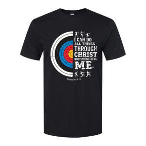 Christian Archery I Can Do All Things Religious Faith Softstyle CVC T-Shirt