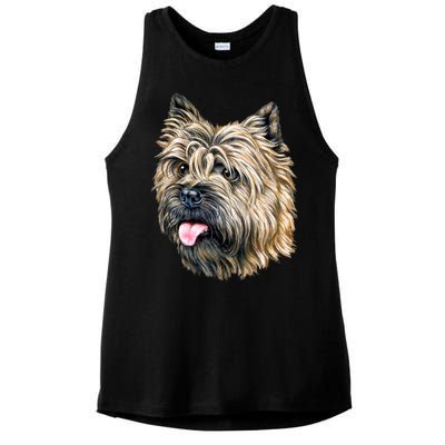 Cairn Terrier Ladies PosiCharge Tri-Blend Wicking Tank